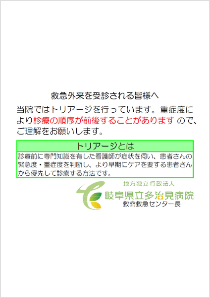院内トリアージ実施料