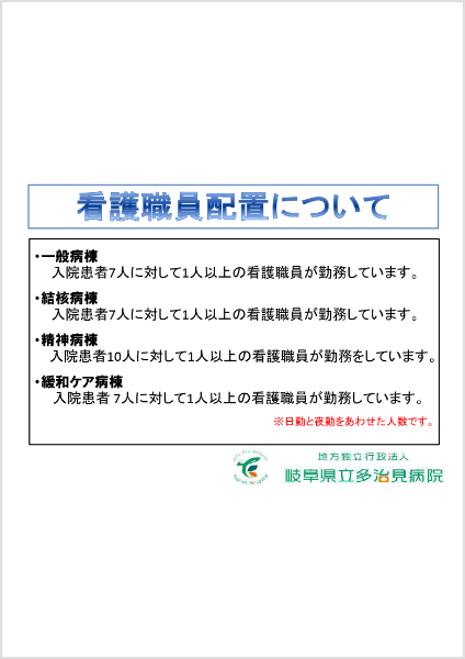 看護職員配置について